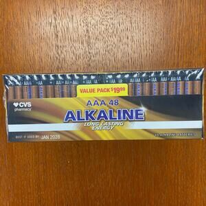 AAA 48pc Alkaline Batteries
